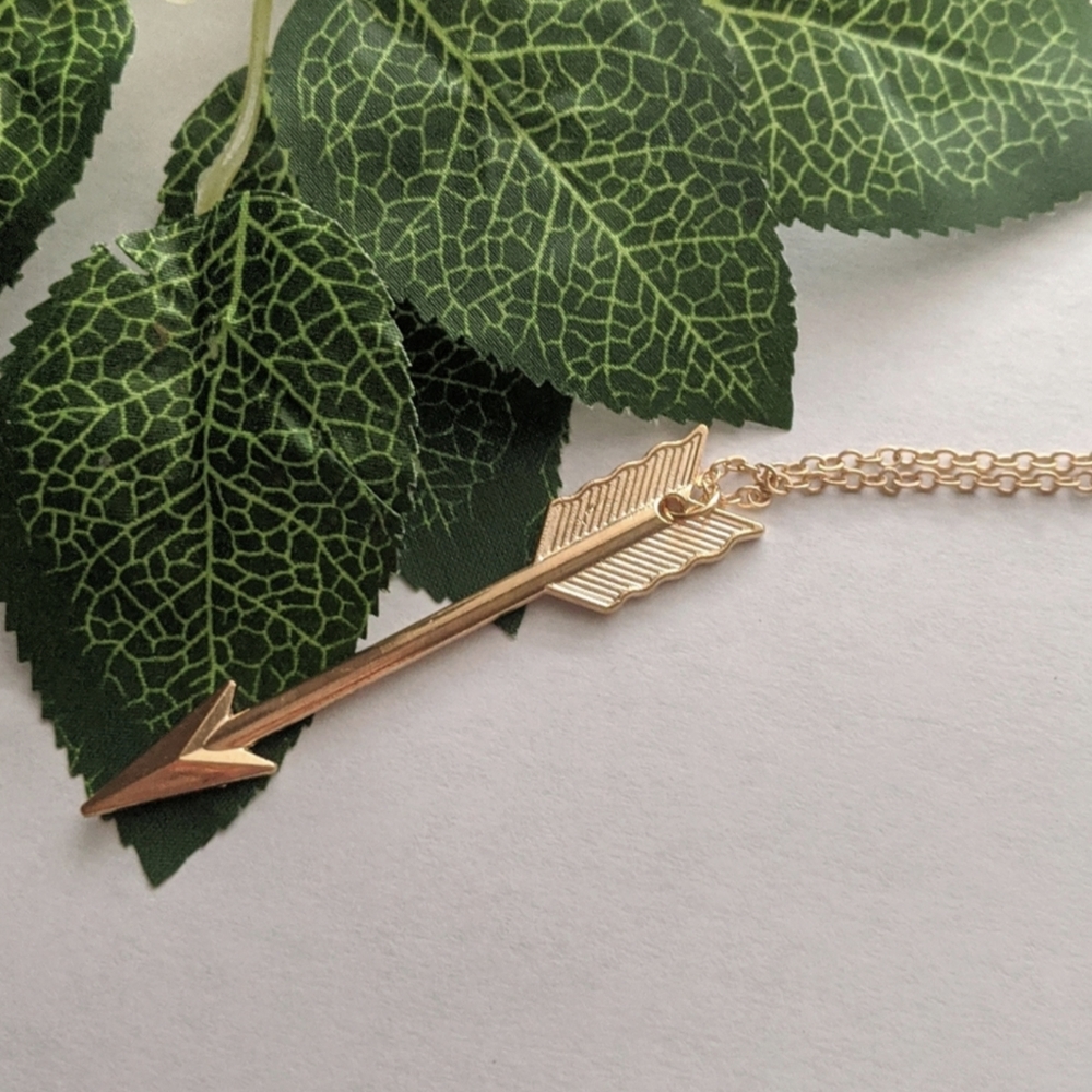 Sweater Length Arrow Necklace
